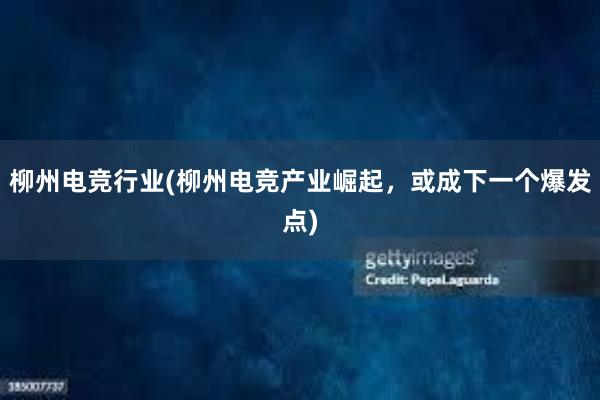 柳州电竞行业(柳州电竞产业崛起，或成下一个爆发点)