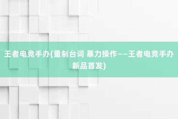 王者电竞手办(重制台词 暴力操作——王者电竞手办新品首发)