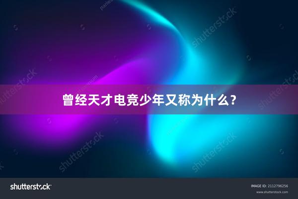 曾经天才电竞少年又称为什么？